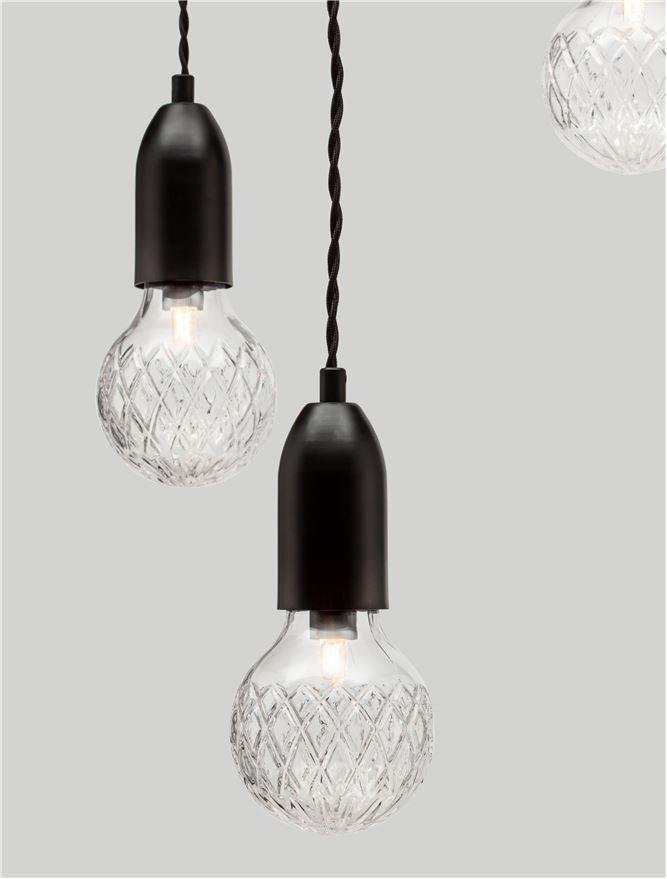 NV 9536418 Závěsné svítidlo VEDA černý kov a čiré sklo G9 3x6W 230V IP20 bez žárovky - NOVA LUCE (obrázek 11)