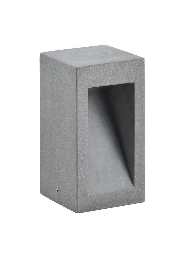 NV 9540207 Venkovní sloupkové svítidlo BARCO šedý beton skleněný difuzor LED 6W 3000K 120-230V IP65 - NOVA LUCE