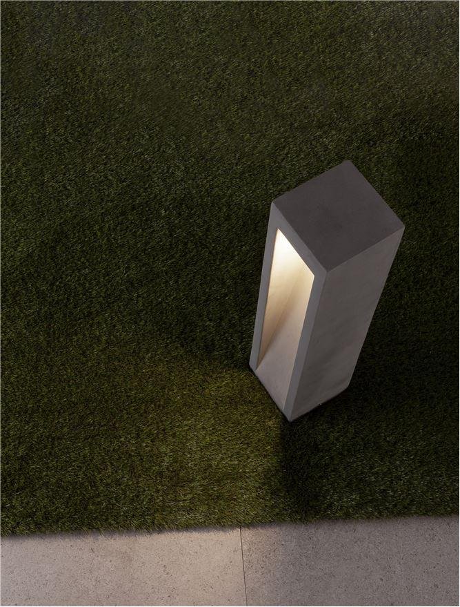 NV 9540208 Venkovní sloupkové svítidlo BARCO šedý beton skleněný difuzor LED 6W 3000K 120-230V IP65 - NOVA LUCE (obrázek 3)