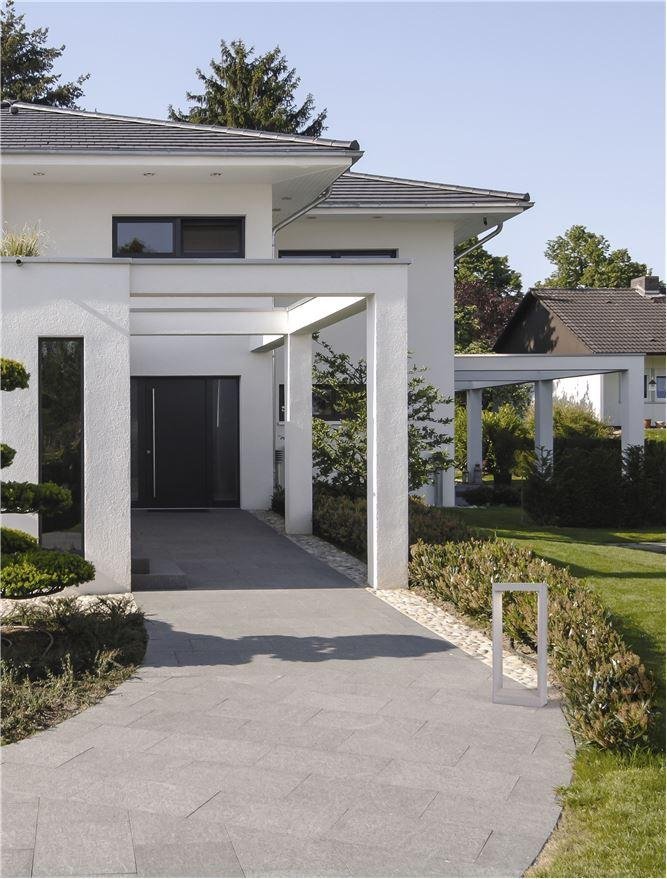 NV 9540218 Venkovní sloupkové svítidlo CAIRO šedý beton skleněný difuzor LED 8W 3000K 120-230V IP65 - NOVA LUCE