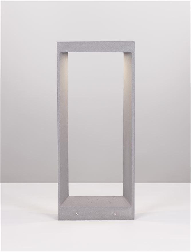 NV 9540218 Venkovní sloupkové svítidlo CAIRO šedý beton skleněný difuzor LED 8W 3000K 120-230V IP65 - NOVA LUCE (obrázek 4)
