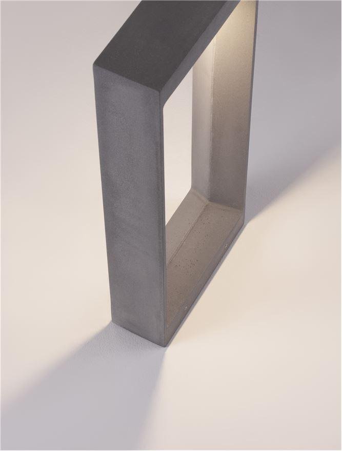 NV 9540218 Venkovní sloupkové svítidlo CAIRO šedý beton skleněný difuzor LED 8W 3000K 120-230V IP65 - NOVA LUCE (obrázek 6)
