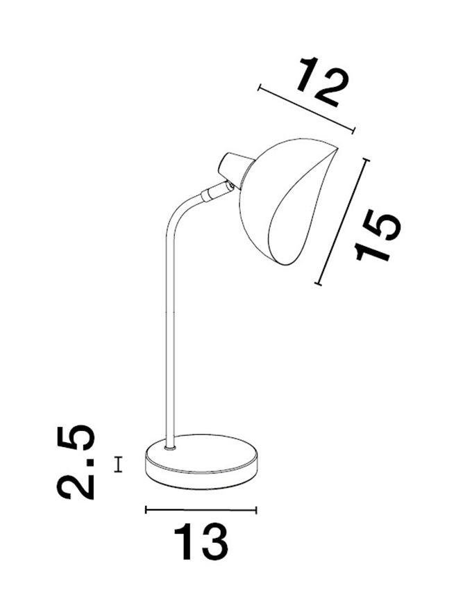 NV 9555808 Stolní lampa GEETI matná černá a zlatý kov E14 1x5W IP20 bez žárovky - NOVA LUCE (obrázek 4)