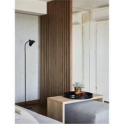 Obrázek pro produkt Stojací lampa GEETI matná černá a zlatý kov E14 1x5W IP20 bez žárovky - NOVA LUCE