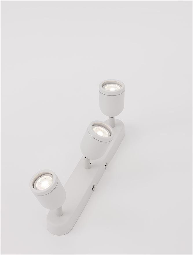 NV 9555818 Bodové svítidlo ORSON bílý kov GU10 3x10W 230V IP44 bez žárovky - NOVA LUCE