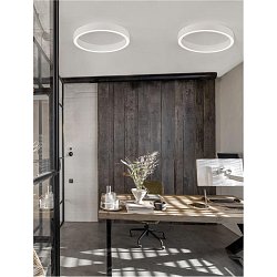 Obrázek pro produkt Stropní svítidlo STING LED hliník a akryl bílá Epistar SMD2835 40W 3000K Eaglerise TRIAC driver D60 H7.8 120st. IP20 stmívatelné - NOVA LUCE
