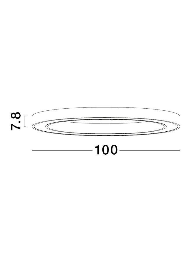 NV 9558660 Stropní svítidlo STING LED hliník a akryl bílá Epistar SMD2835 60W 3000K Eaglerise TRIAC driver D100 H7.8 120st. IP20 stmívatelné - NOVA LUCE (obrázek 3)