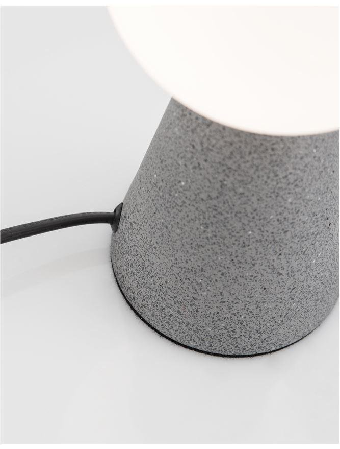 NV 9577010 Stolní lampa ZERO šedý beton a opálové sklo G9 1x5W 230V IP20 bez žárovky - NOVA LUCE (obrázek 5)