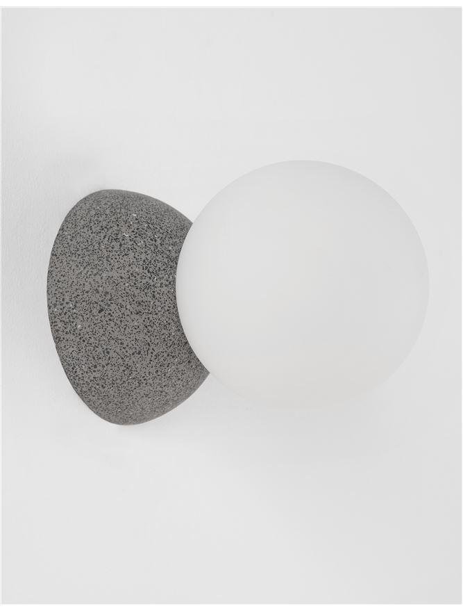 NV 9577012 Nástěnné svítidlo ZERO šedý beton a opálové sklo G9 1x5W IP20 220-240V bez žárovky - NOVA LUCE (obrázek 4)