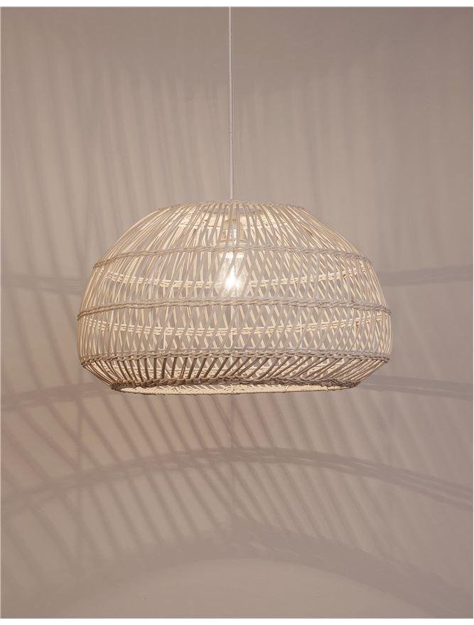 NV 9586431 Závěsné svítidlo MELODY přírodní ratan černý kabel E27 1x12W IP20 bez žárovky - NOVA LUCE (obrázek 10)