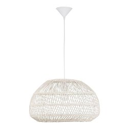 Obrázek pro produkt Závěsné svítidlo MELODY přírodní ratan černý kabel E27 1x12W IP20 bez žárovky - NOVA LUCE