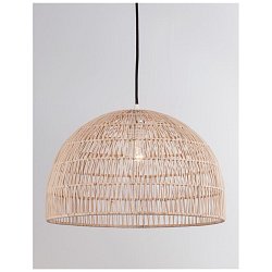 Obrázek pro produkt Závěsné svítidlo MELODY přírodní ratan černý kabel E27 1x12W IP20 bez žárovky - NOVA LUCE