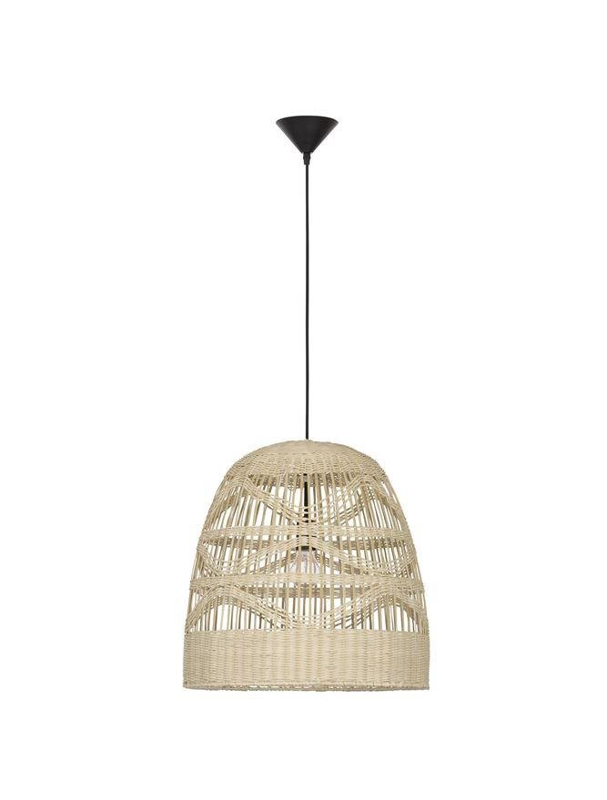 NV 9586504 Závěsné svítidlo MARLO přírodní ratan černý kabel E27 1x12W 230V IP20 bez žárovky - NOVA LUCE (obrázek 2)