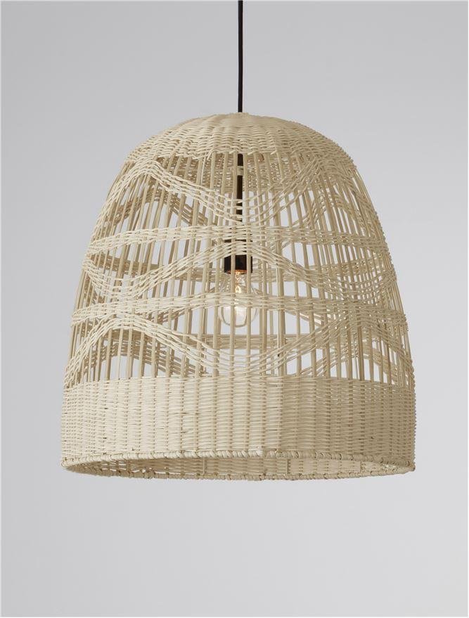 NV 9586504 Závěsné svítidlo MARLO přírodní ratan černý kabel E27 1x12W 230V IP20 bez žárovky - NOVA LUCE (obrázek 7)