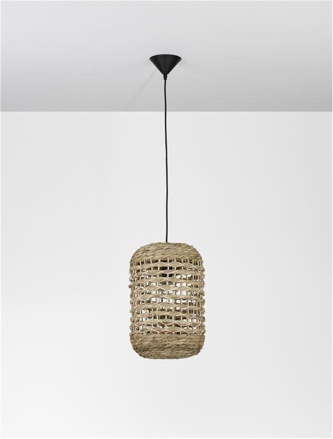 NV 9586507 Závěsné svítidlo GRIFFIN sušený vodní hyacint černý kabel E27 12W 230V IP20 bez žárovky - NOVA LUCE (obrázek 3)