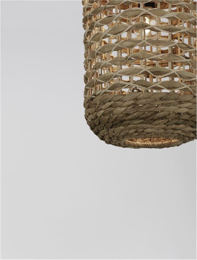 NV 9586507 Závěsné svítidlo GRIFFIN sušený vodní hyacint černý kabel E27 12W 230V IP20 bez žárovky - NOVA LUCE (obrázek 6)