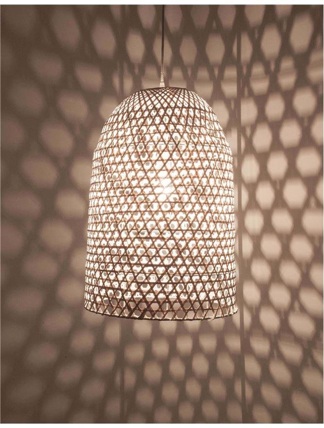 NV 9586682 Závěsné svítidlo AURORA bílý bambus bílý kabel E27 1x12W IP20 bez žárovky - NOVA LUCE (obrázek 6)