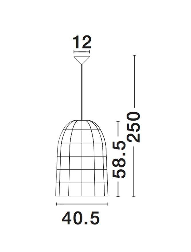 NV 9586682 Závěsné svítidlo AURORA bílý bambus bílý kabel E27 1x12W IP20 bez žárovky - NOVA LUCE (obrázek 10)