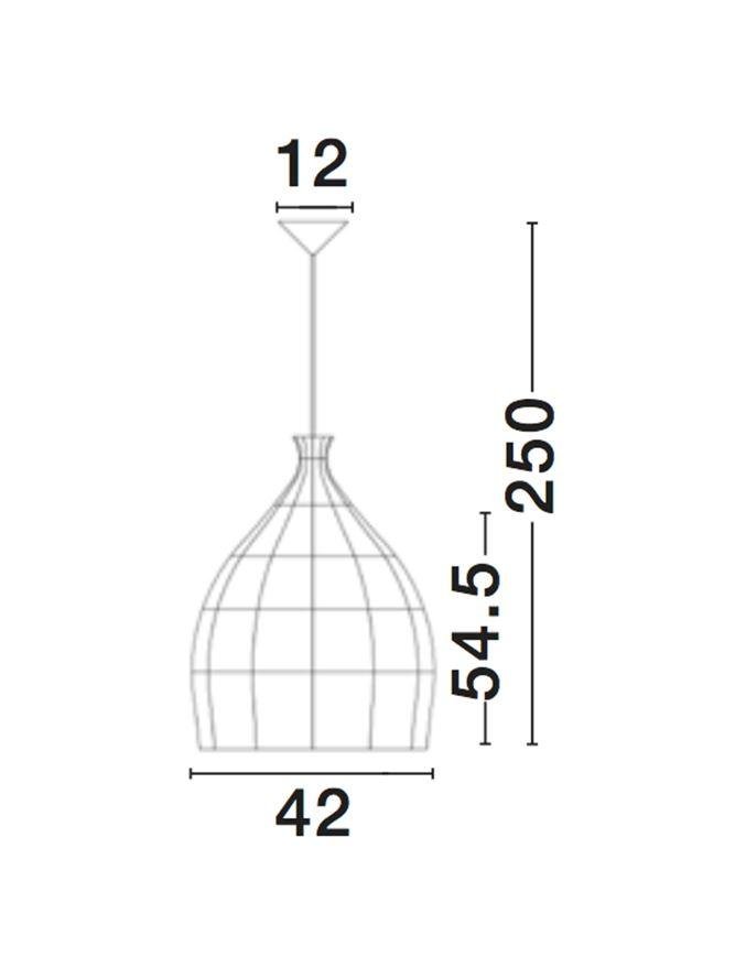 NV 9586702 Závěsné svítidlo DESTIN železo a ratan, šedá barva E27 1x12W IP20 bez žárovky - NOVA LUCE (obrázek 13)