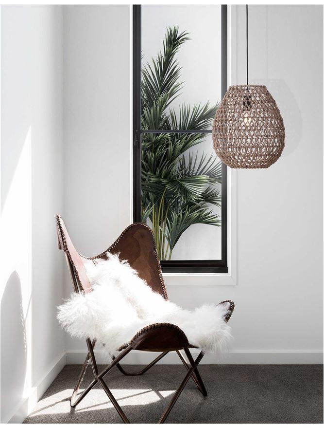 NV 9587131 Závěsné svítidlo GRIFFIN závěsné svítidlo, železo a papír, přírodní barva 1x12W E27 - NOVA LUCE