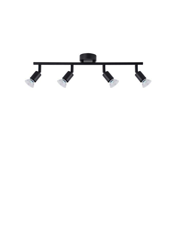 NV 960008 Bodové svítidlo LUP saténový černý kov GU10 4x5W 230V IP20 bez žárovky - NOVA LUCE (obrázek 2)