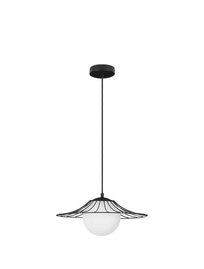 NV 9620126 Závěsné svítidlo FLY matný černý kov E27 1x12W 230V IP20 bez žárovky - NOVA LUCE (obrázek 2)