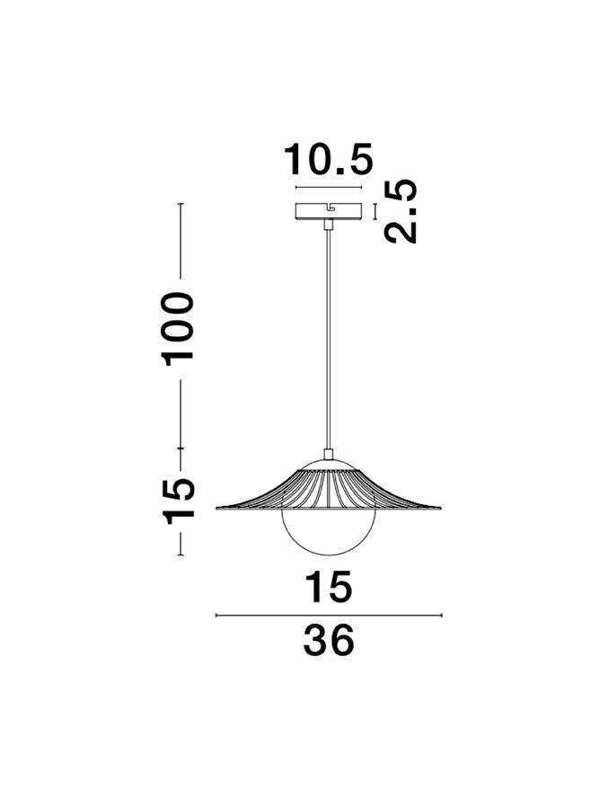 NV 9620126 Závěsné svítidlo FLY matný černý kov E27 1x12W 230V IP20 bez žárovky - NOVA LUCE (obrázek 4)