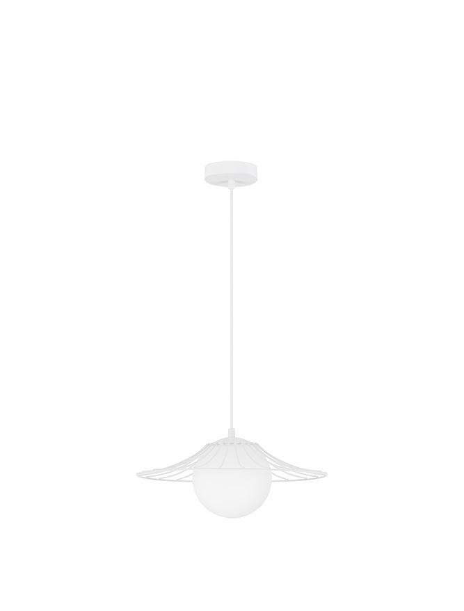 NV 9620127 Závěsné svítidlo FLY matný bílý kov E27 1x12W 230V IP20 bez žárovky - NOVA LUCE