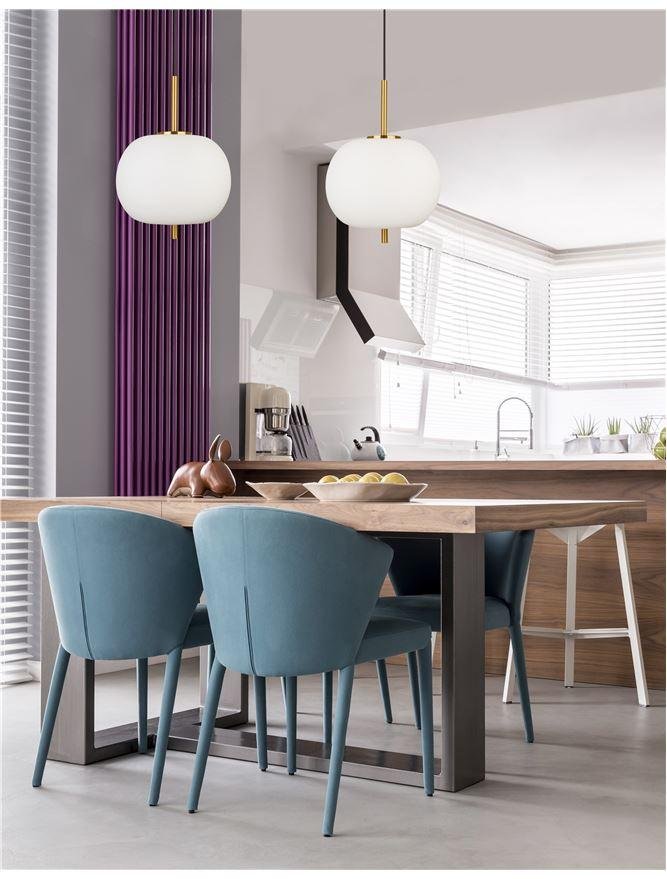 NV 9624061 Závěsné svítidlo LATO opálové sklo antický mosazný kov černý kabel E27 1x12W 230V IP20 bez žárovky - NOVA LUCE