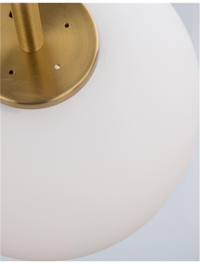 NV 9624066 Závěsné svítidlo LATO opálové sklo antický mosazný kov černý kabel E14 1x5W 230V IP20 bez žárovky - NOVA LUCE (obrázek 4)