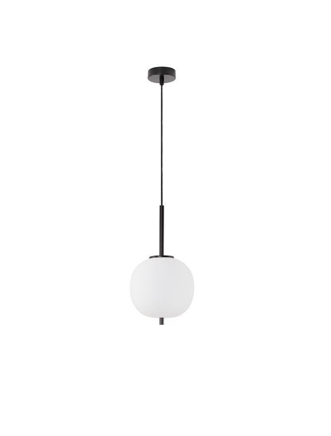 NV 9624074 Závěsné svítidlo LATO černý kov a opálové sklo E14 1x5W 230V IP20 bez žárovky - NOVA LUCE (obrázek 2)