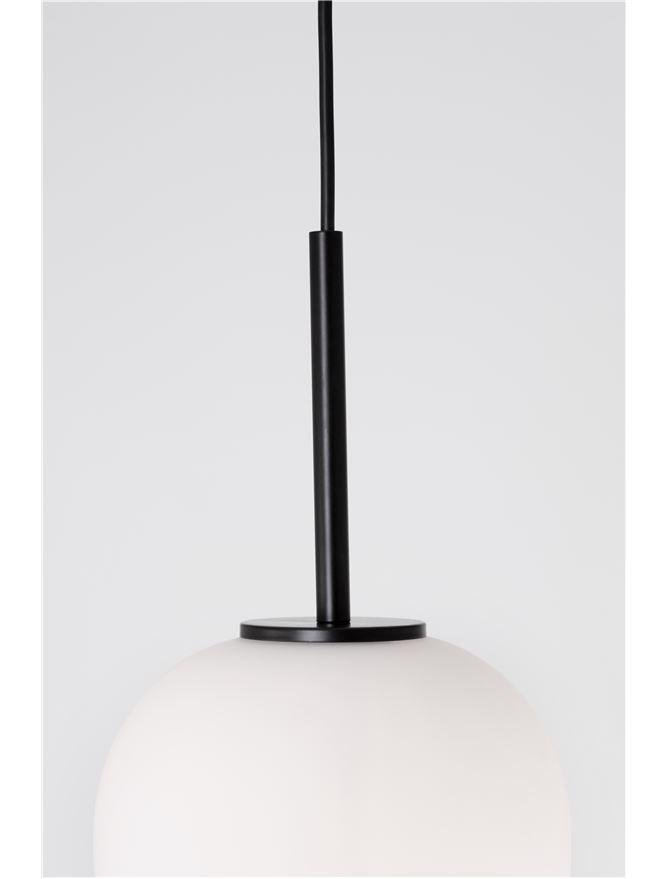 NV 9624074 Závěsné svítidlo LATO černý kov a opálové sklo E14 1x5W 230V IP20 bez žárovky - NOVA LUCE (obrázek 6)