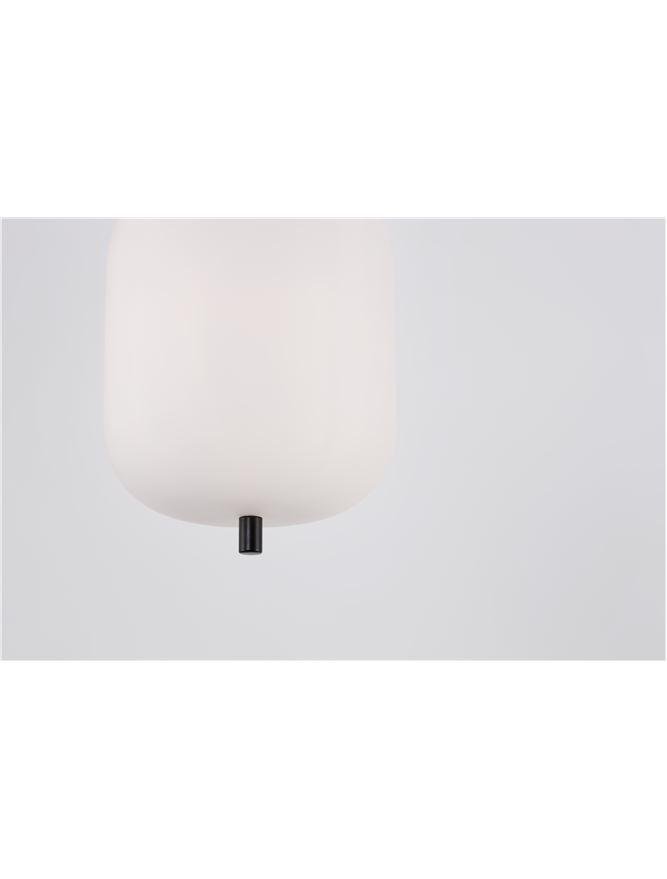 NV 9624075 Závěsné svítidlo LATO černý kov a opálové sklo E14 1x5W 230V IP20 bez žárovky - NOVA LUCE (obrázek 4)