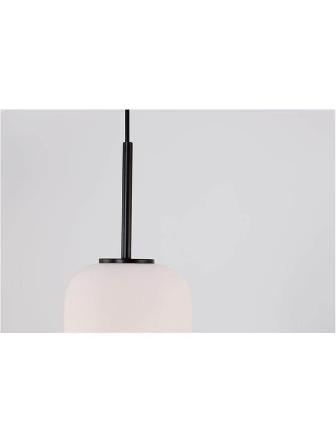 NV 9624075 Závěsné svítidlo LATO černý kov a opálové sklo E14 1x5W 230V IP20 bez žárovky - NOVA LUCE (obrázek 6)