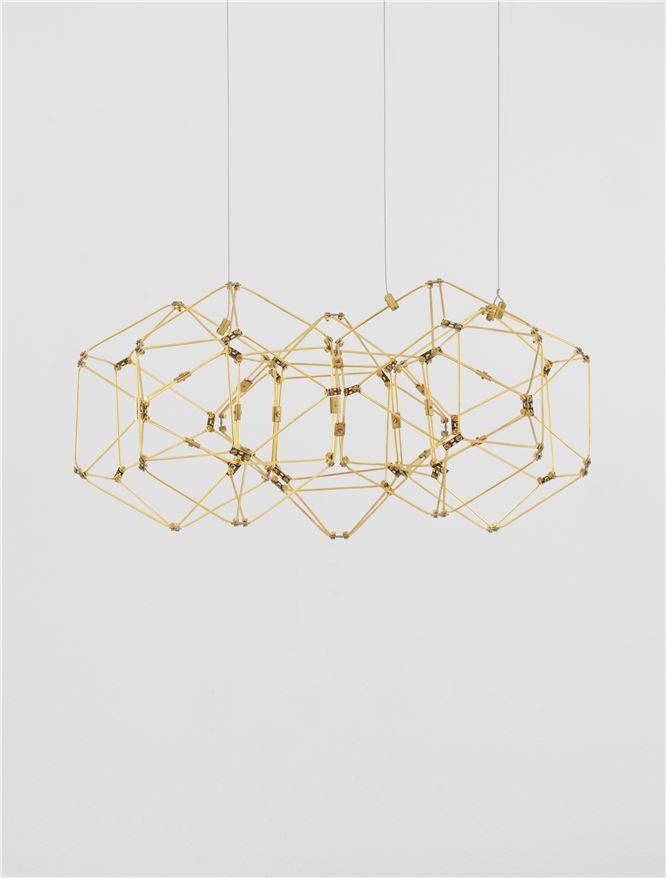 NV 9695212 Závěsné svítidlo NEBULA zlatý kov LED 29W 230V 3000K IP20 - NOVA LUCE (obrázek 3)