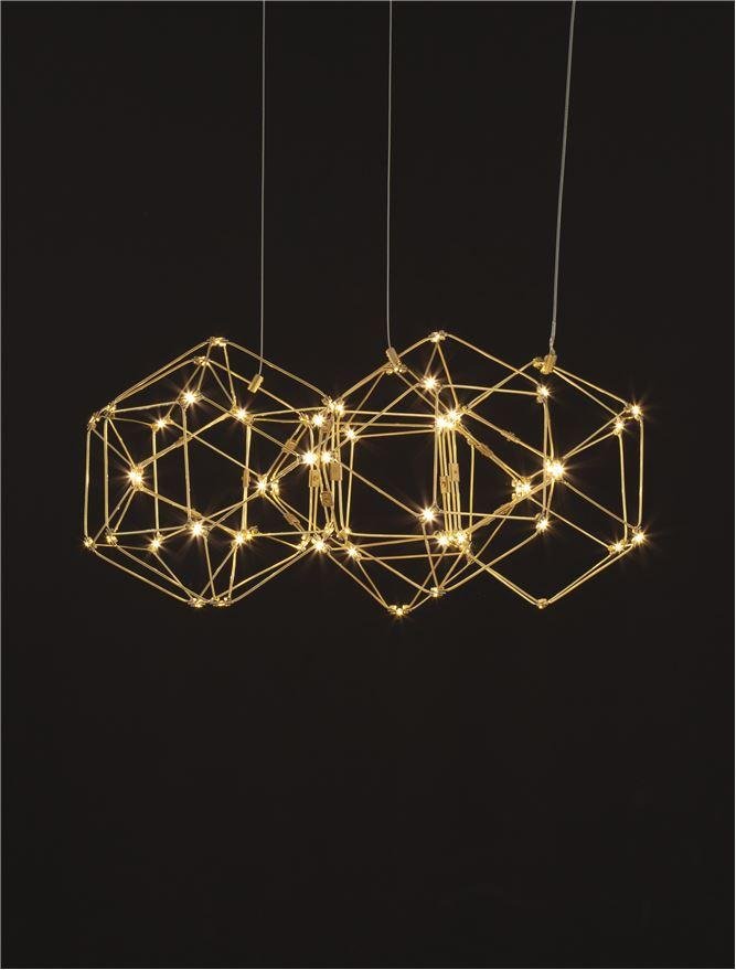 NV 9695212 Závěsné svítidlo NEBULA zlatý kov LED 29W 230V 3000K IP20 - NOVA LUCE (obrázek 7)