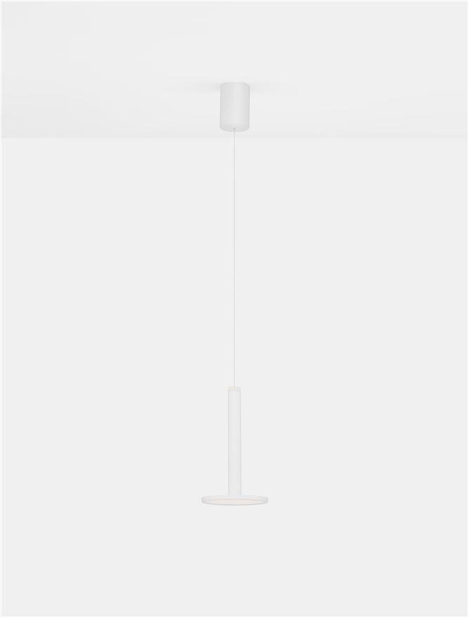 NV 9695228 Závěsné svítidlo PALENCIA matný bílý kov LED 11W 230V 3000K IP20 - NOVA LUCE (obrázek 4)