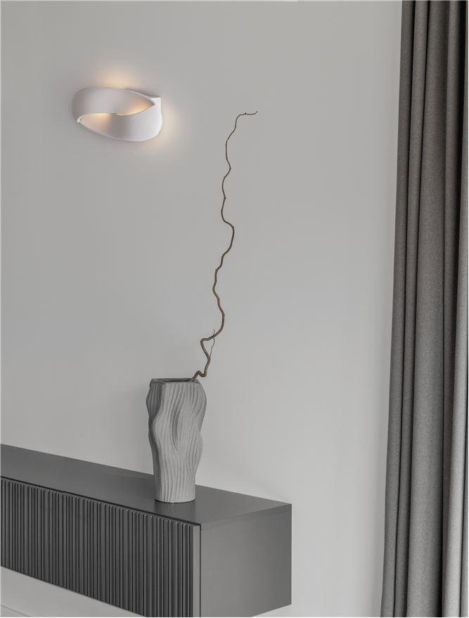 NV 9695229 Nástěnné svítidlo INFINITY saténový bílý kov LED 6W 230V 3000K IP20 - NOVA LUCE