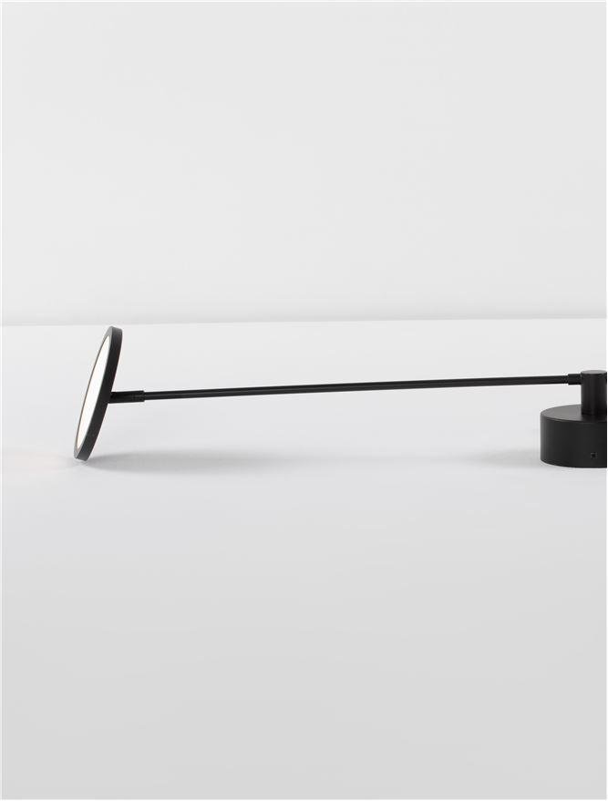 NV 9695250 Nástěnné svítidlo SCOPE černá LED 18.8W 3000K stmívatelné - NOVA LUCE