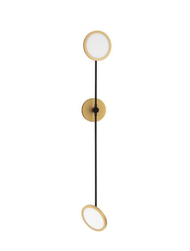 NV 9695251 Nástěnné svítidlo SCOPE černá a zlatá LED 18.8W 3000K stmívatelné - NOVA LUCE (obrázek 2)