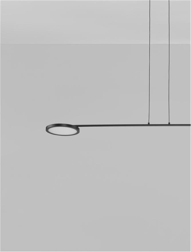 NV 9695252 Závěsné svítidlo SCOPE černá LED 19.4W 3000K stmívatelné - NOVA LUCE