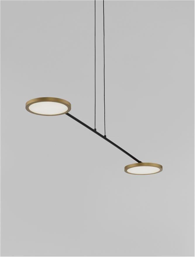 NV 9695253 Závěsné svítidlo SCOPE černá a zlatá LED 19.4W 3000K stmívatelné - NOVA LUCE (obrázek 3)
