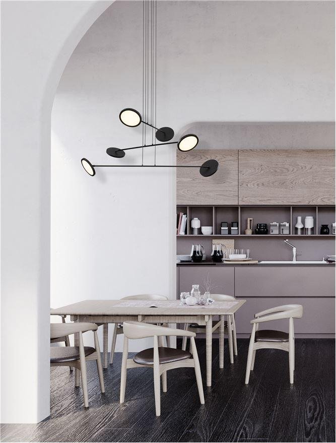 NV 9695254 Závěsné svítidlo SCOPE černá LED 49.2W 3000K stmívatelné - NOVA LUCE