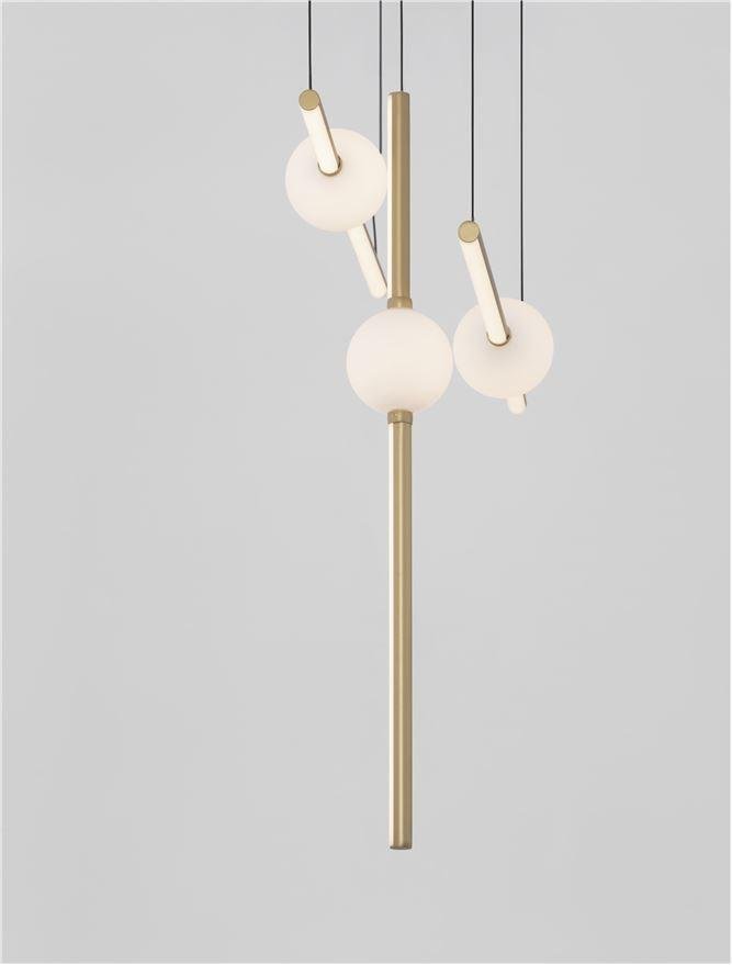 NV 9695257 Závěsné svítidlo ACROBAT černá a zlatá LED 40W 3000K stmívatelné - NOVA LUCE (obrázek 3)
