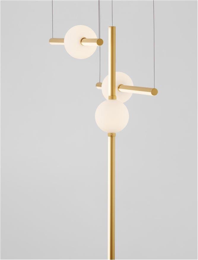 NV 9695257 Závěsné svítidlo ACROBAT černá a zlatá LED 40W 3000K stmívatelné - NOVA LUCE (obrázek 4)