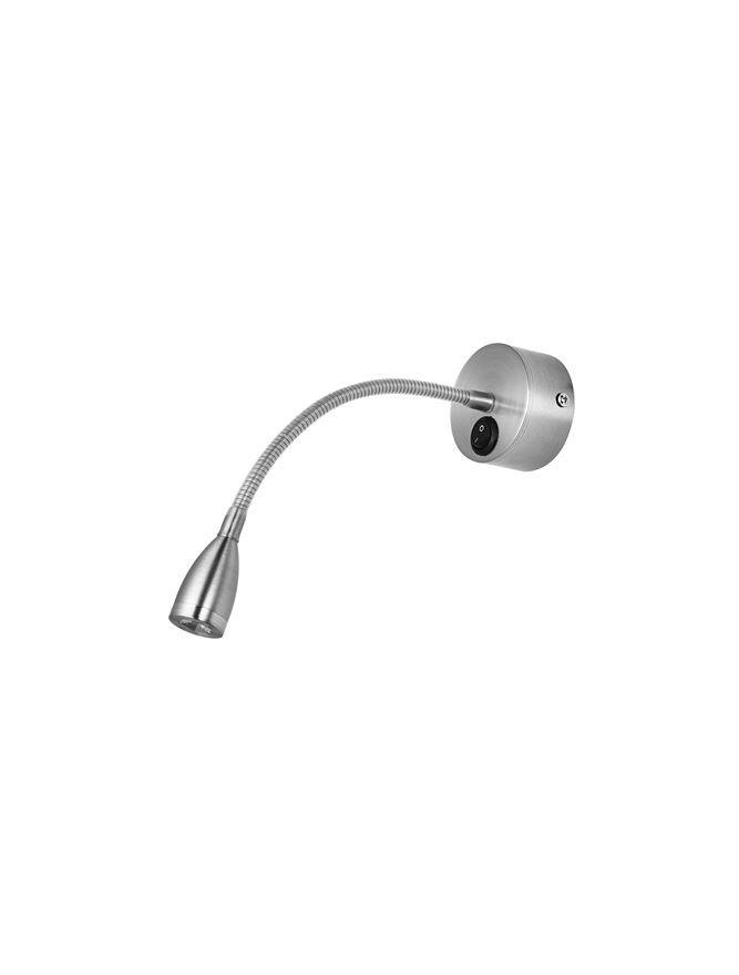 NV 9701613 Bodové svítidlo FLEX chromovaný hliník nastavitelné vypínač na těle LED 3W 3000K IP20 - NOVA LUCE
