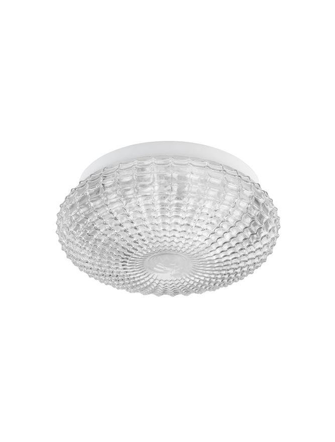 NV 9738255 Stropní svítidlo CLAM čiré sklo bílý kov E27 2x12W 230V IP44 bez žárovky - NOVA LUCE (obrázek 2)