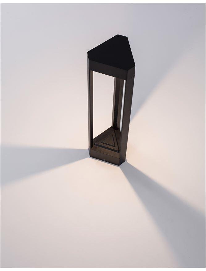 NV 9756500 Venkovní sloupkové svítidlo PAX černý hliník LED 9W 3000K 100-240V 108st. IP54 - NOVA LUCE (obrázek 5)
