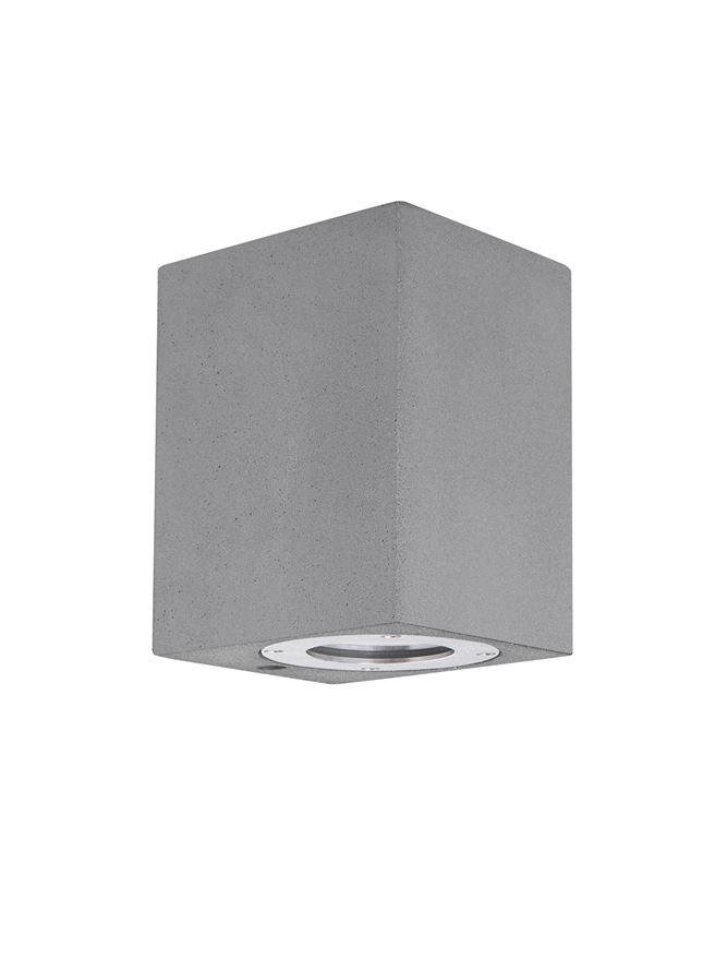 NV 9790542 Venkovní nástěnné svítidlo FUENTO šedý beton skleněný difuzor GU10 1x7W IP65 100-240V bez žárovky světlo dolů - NOVA LUCE (obrázek 2)