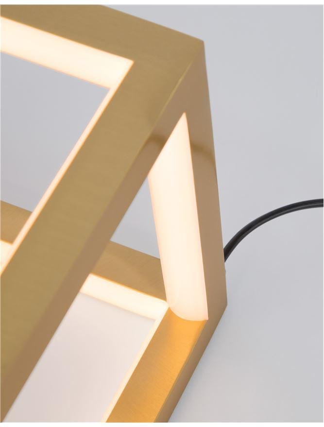 NV 9818162 Stolní lampa GABBIA zlatý hliník a silikon LED 20W 230V 3000K IP20 stmívatelné - NOVA LUCE (obrázek 6)